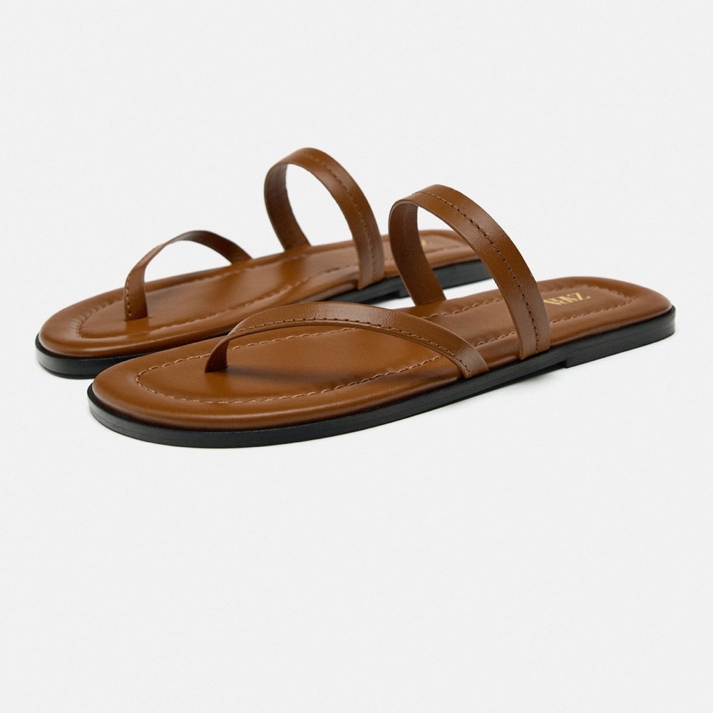 ZARA ASYMMETRIC FLAT SANDALS